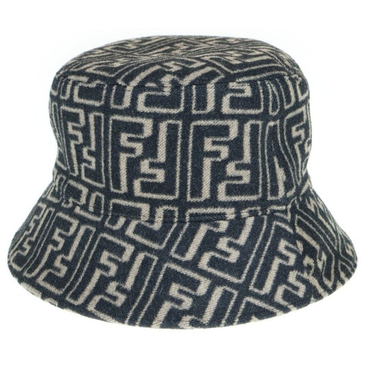 Fendi Zucca Wool Allover Bucket Hat Fxq801 ALG U Beige