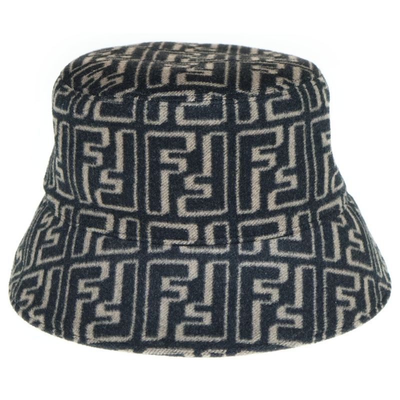 Fendi Zucca Wool Allover Bucket Hat Fxq801 ALG U Beige