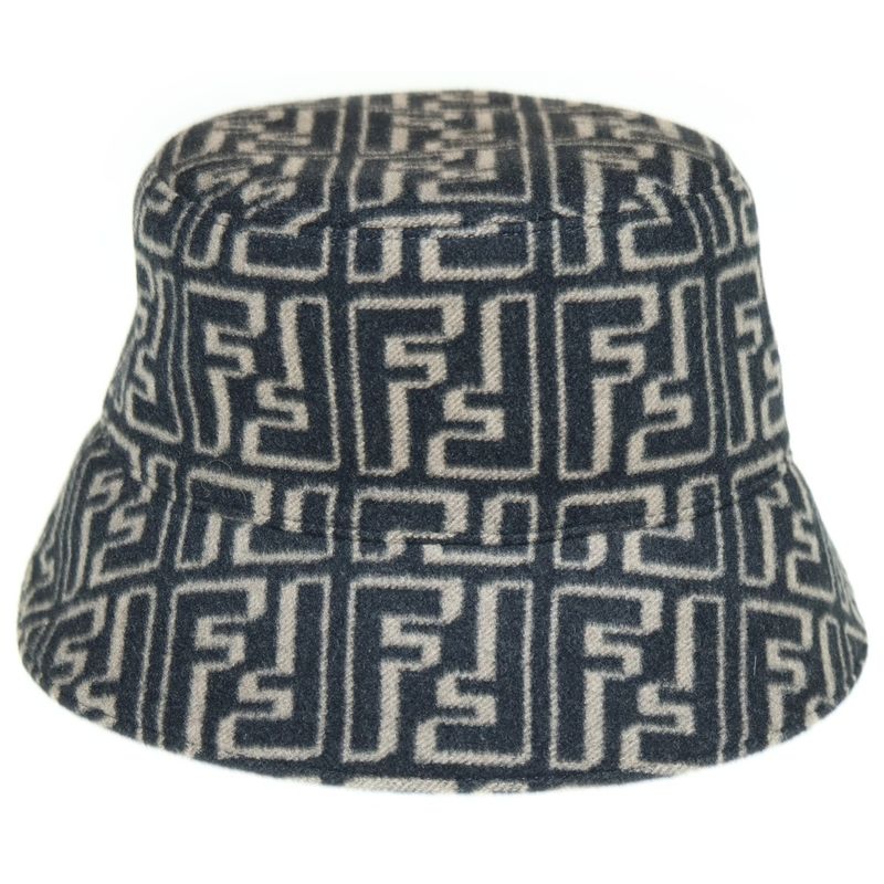 Fendi Zucca Wool Allover Bucket Hat Fxq801 ALG U Beige