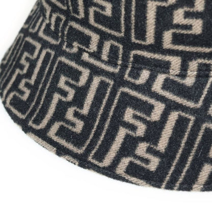 Fendi Zucca Wool Allover Bucket Hat Fxq801 ALG U Beige