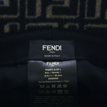 Fendi Zucca Wool Allover Bucket Hat Fxq801 ALG U Beige