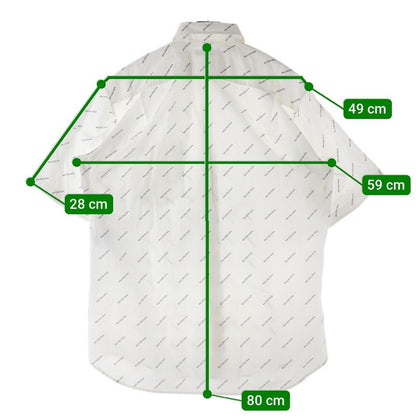 Balenciaga 18SS Logo Pattern Front Pocket Button-down Short-sleeved Shirt