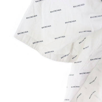 Balenciaga 18SS Logo Pattern Front Pocket Button-down Short-sleeved Shirt