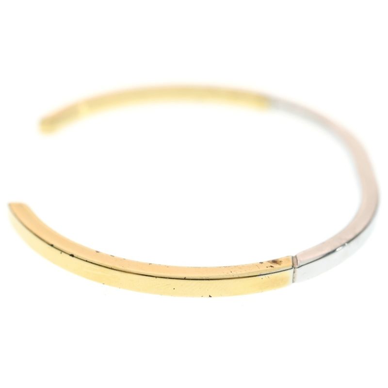 Celine Simple Form Two-tone Bracelet Bangle Silver/gold