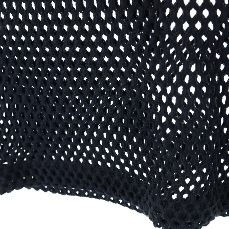 Celine 22SS Logo Print Mesh Crew Neck Short Sleeved T-shirt Cut And Sewn Black