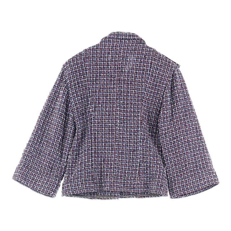 Chanel Coco Mark Short Length Tweed Jacket With Coco Button Epaulettes Multicolo