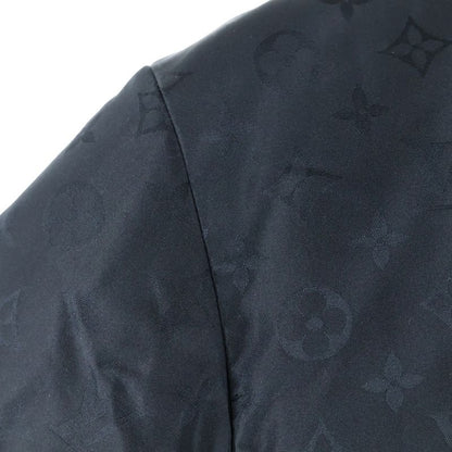 Louis Vuitton Monogram All Over Pattern Logo Buckle Belted Silk Blend Zip Up