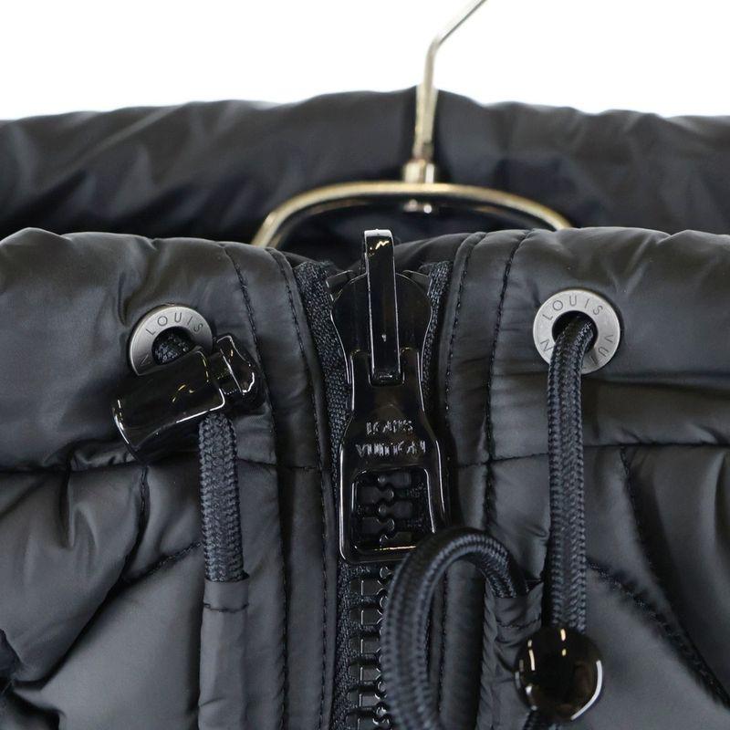 Louis Vuitton 19AW Monogram Quilted Reversible Nylon Puffer Cotton Hooded