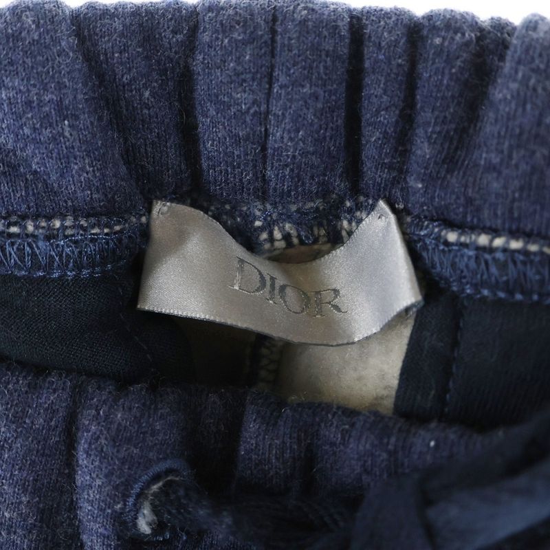 DIOR Logo Patch Cotton Wool Cashmere Blend Pants Logo Patch Cashmere Blend