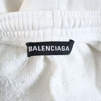 Balenciaga Sweatpants B Logo Embroidered Sweatpants White 542677 Tcv32