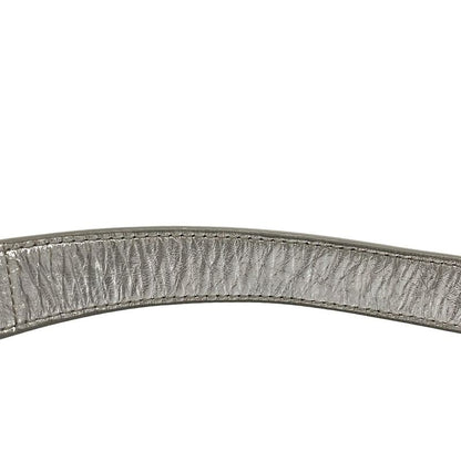 Bottega Veneta Shoulder Bag Cassette Silver Leather