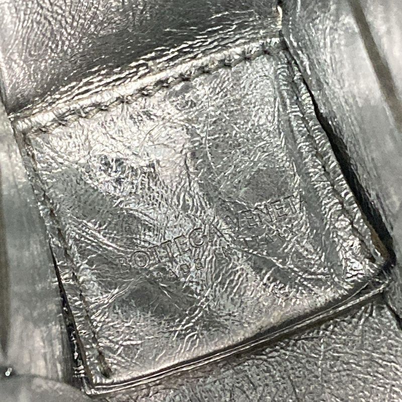 Bottega Veneta Shoulder Bag Cassette Silver Leather