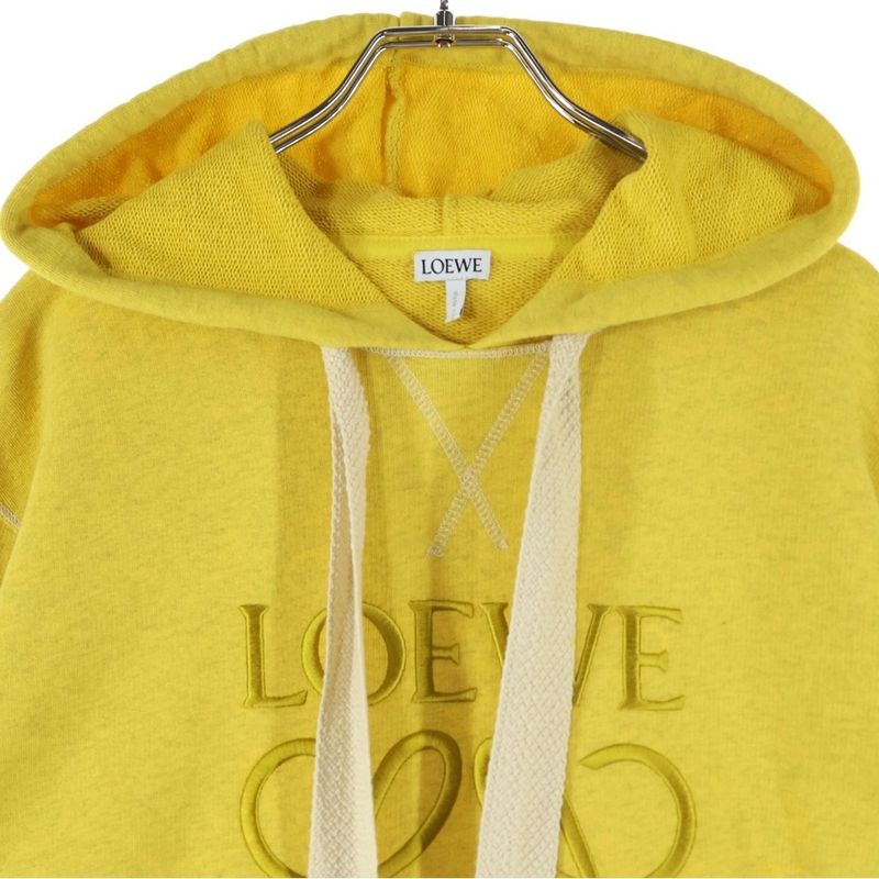 Loewe Anagram Logo Embroidered Pullover Sweatshirt Hoodie Yellow S359341xa9