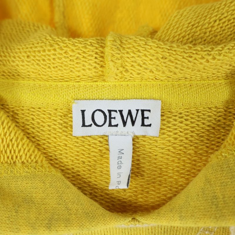 Loewe Anagram Logo Embroidered Pullover Sweatshirt Hoodie Yellow S359341xa9
