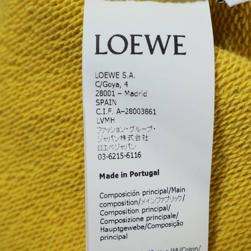 Loewe Anagram Logo Embroidered Pullover Sweatshirt Hoodie Yellow S359341xa9