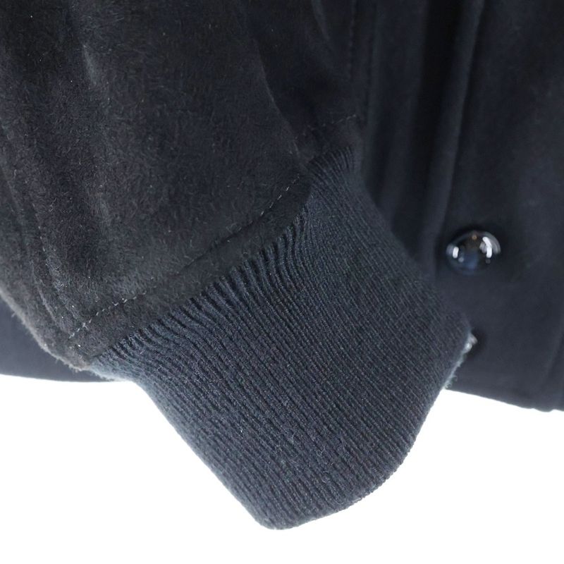 Louis Vuitton 25AW Mixed Leather Varsity Blouson Mixed Suede Leather Monogram