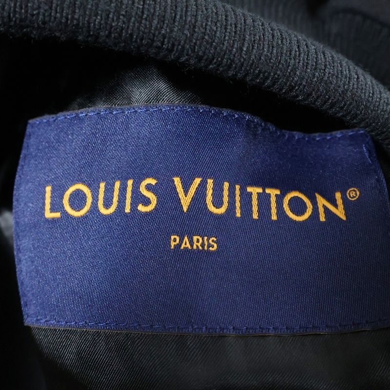 Louis Vuitton 25AW Mixed Leather Varsity Blouson Mixed Suede Leather Monogram