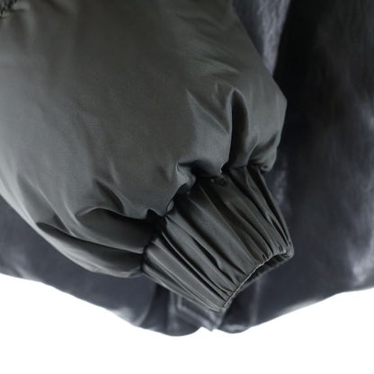 Gucci Leather Switched Vest Docking Back Logo Lame Print Detachable Sleeve