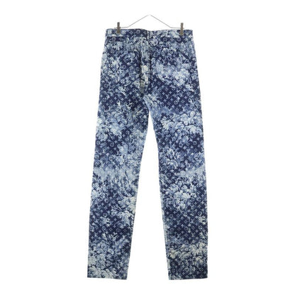 Louis Vuitton 21SS Monogram Tapestry Denim Pants Navy Rm211m ZMC Hkd02w