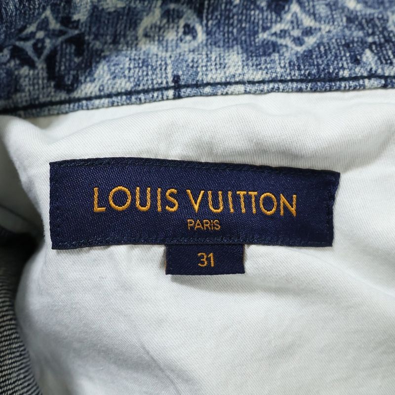 Louis Vuitton 21SS Monogram Tapestry Denim Pants Navy Rm211m ZMC Hkd02w