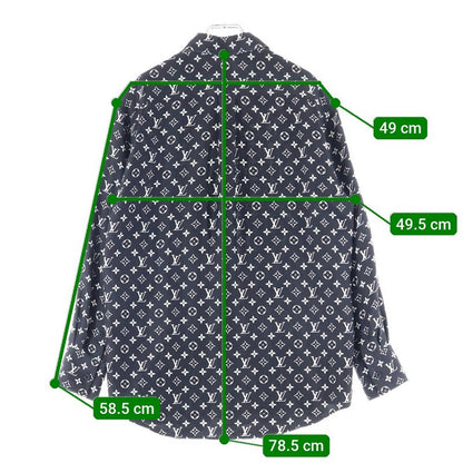 Louis Vuitton Monogram Silk Shirt Rw221w RXU Fmbl14 Monogram Silk Long Sleeve