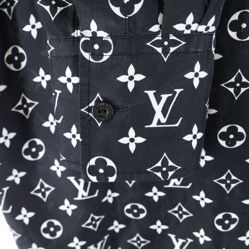 Louis Vuitton Monogram Silk Shirt Rw221w RXU Fmbl14 Monogram Silk Long Sleeve