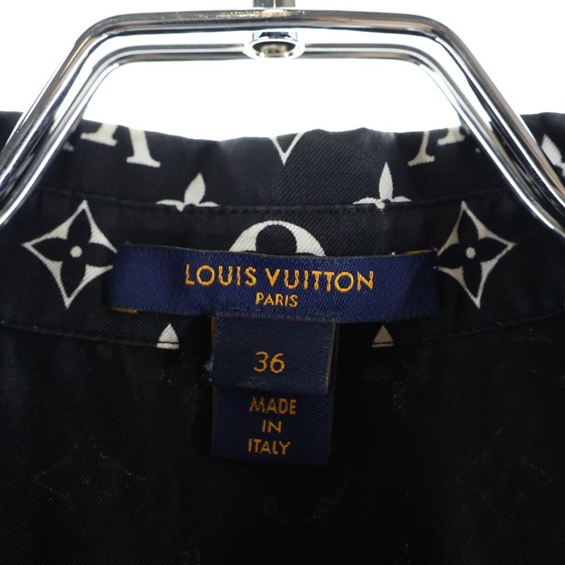 Louis Vuitton Monogram Silk Shirt Rw221w RXU Fmbl14 Monogram Silk Long Sleeve