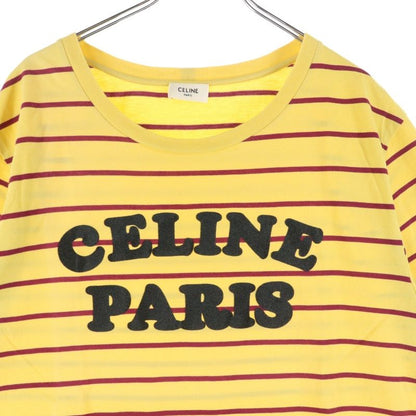Celine 20SS Striped Flocke Logo Tee 2x309810i Striped Flocke Logo Striped Short