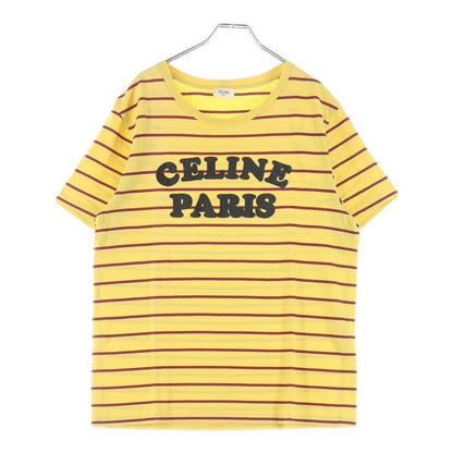 Celine 20SS Striped Flocke Logo Tee 2x309810i Striped Flocke Logo Striped Short