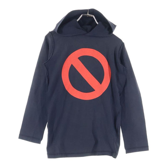 Balenciaga × Bfrnd Long-sleeve Hooded T-shirt With Logo Print Neck Holder Black