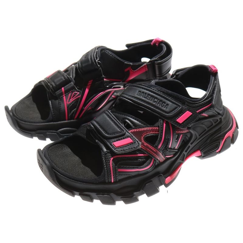 Balenciaga Track Sandal Women's Black/pink 617543