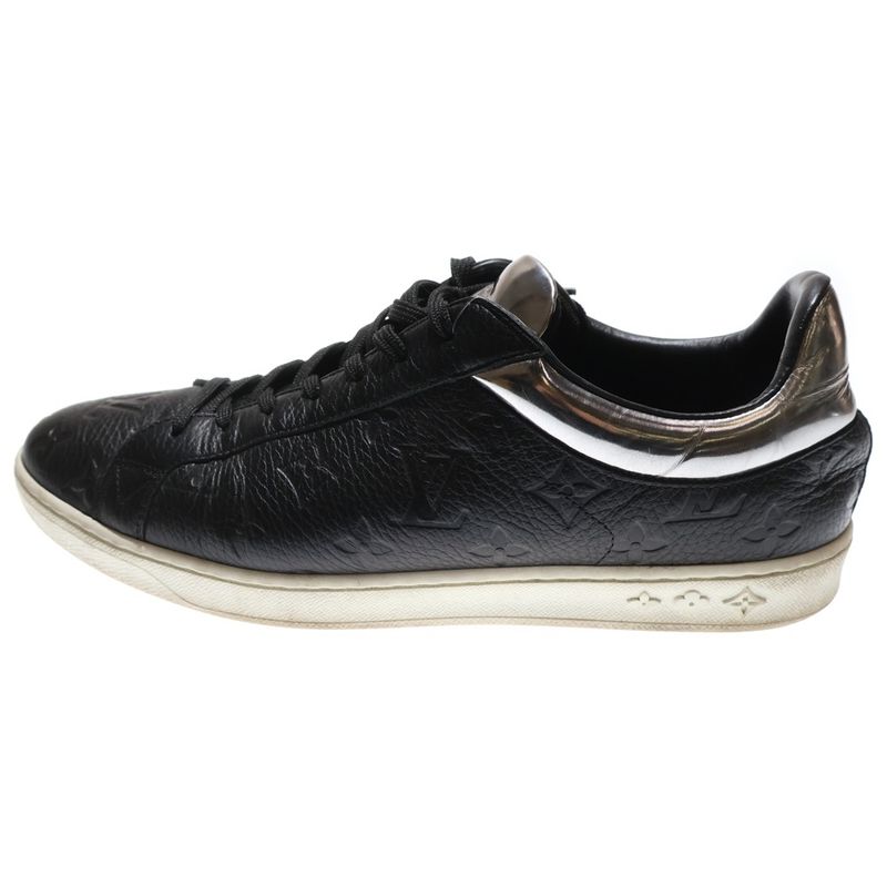 Louis Vuitton Monogram Luxembourg Line Low Cut Sneakers Black/silver Ms0240