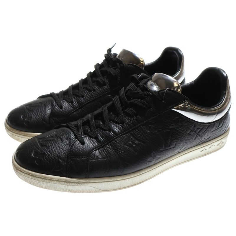 Louis Vuitton Monogram Luxembourg Line Low Cut Sneakers Black/silver Ms0240