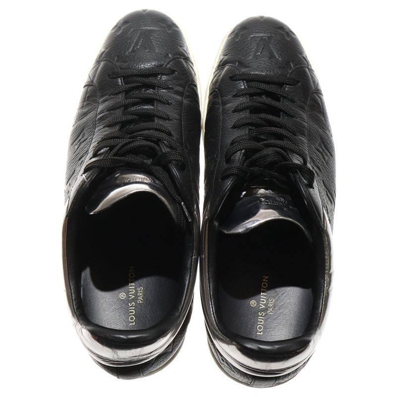 Louis Vuitton Monogram Luxembourg Line Low Cut Sneakers Black/silver Ms0240