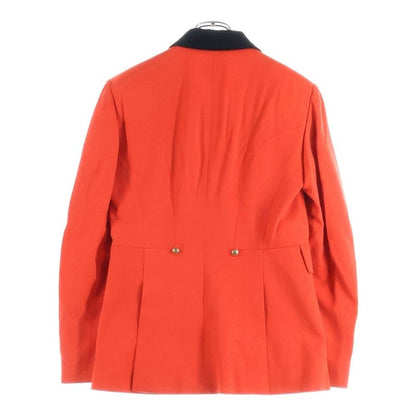 Hermes Serie Buttons Velour Transition Wool Tailored Jockey Jacket Red/black