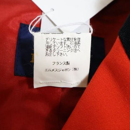 Hermes Serie Buttons Velour Transition Wool Tailored Jockey Jacket Red/black