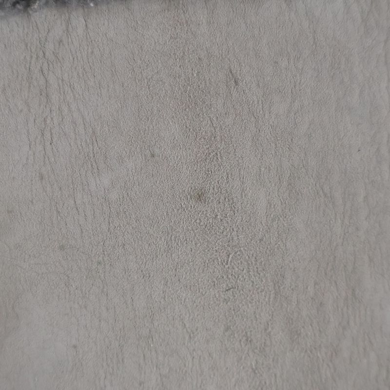 Chanel 00AW Lambskin Sheer Ring Mouton Leather Shell Button Boa Lining Long