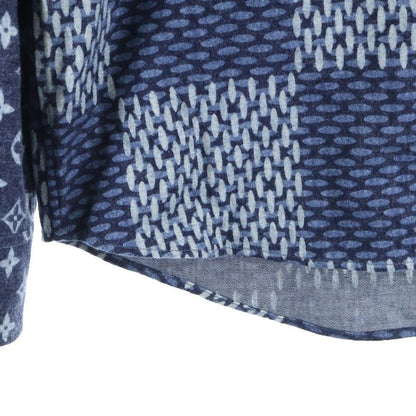 Louis Vuitton 20AW × NIGO Monogram Wave Giant Damier Flannel Long Sleeve Shirt
