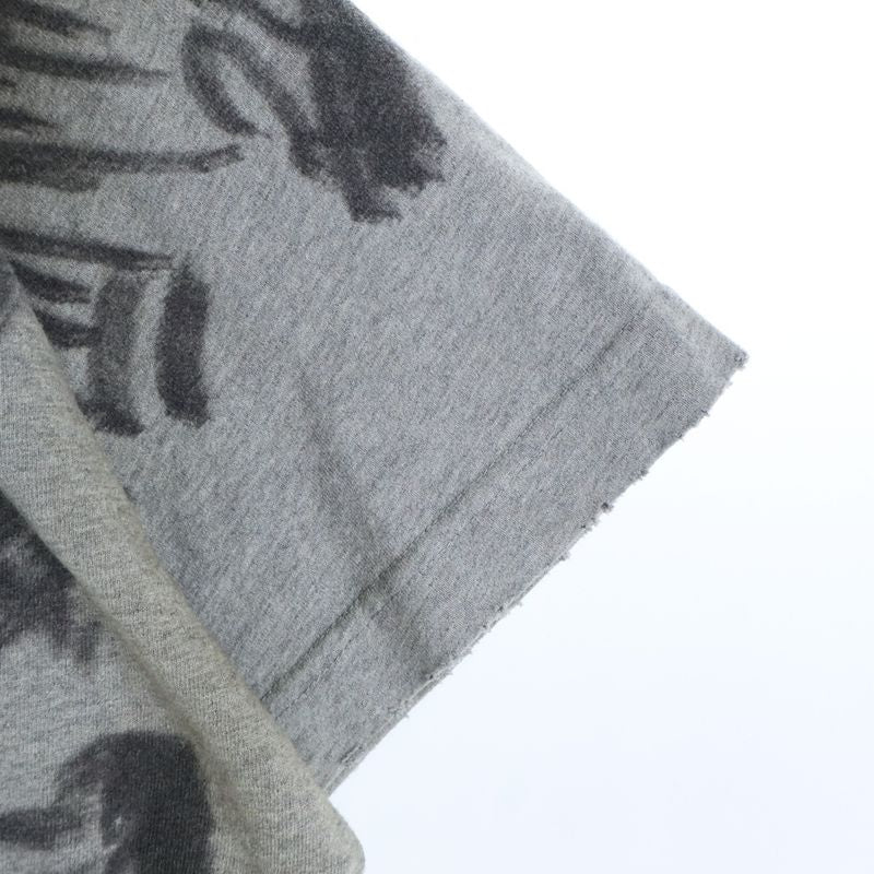 Balenciaga 23SS 1300 Skater Destroyed Badge Short Sleeve T-shirt Cut And Sewn