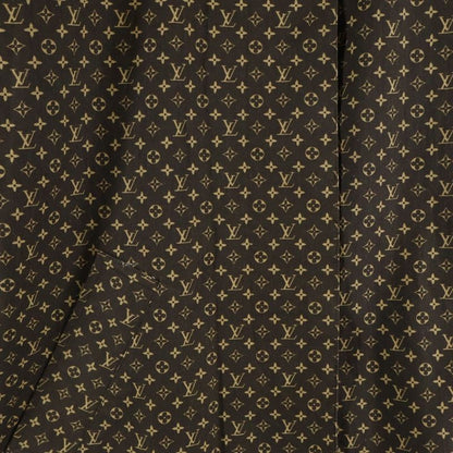 Louis Vuitton Monogram Cotton Stainless Steel Collar Coat Brown
