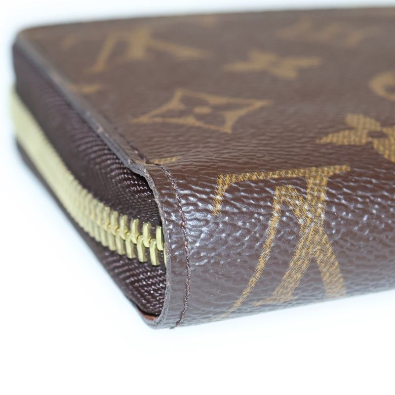 Louis Vuitton Monogram Zippy Wallet Brown PVC M42616 Wallet