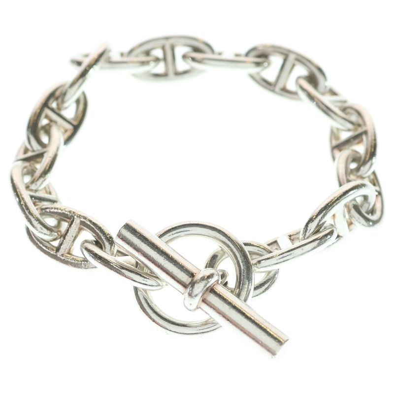 Hermes Chaine D'ancre GM 15link Chaine D'ancre GM Bracelet Silver