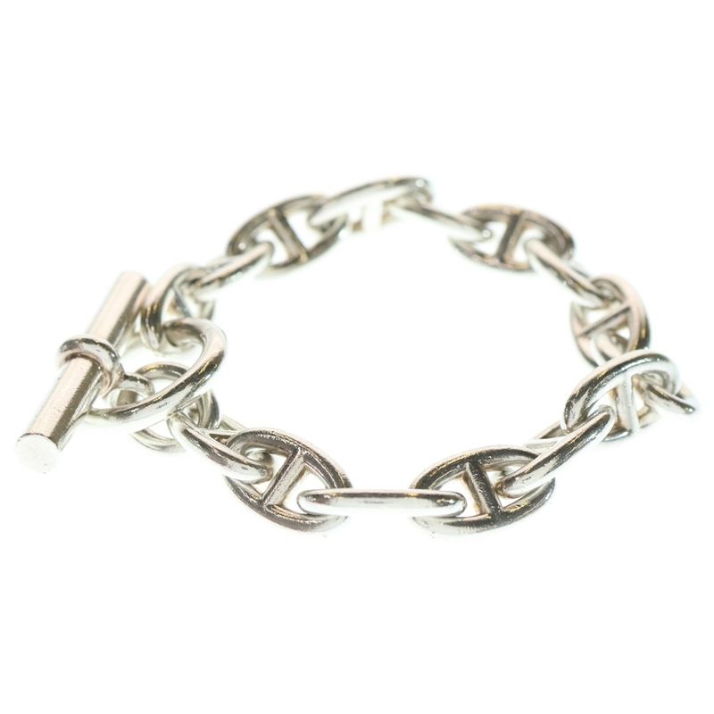 Hermes Chaine D'ancre GM 15link Chaine D'ancre GM Bracelet Silver