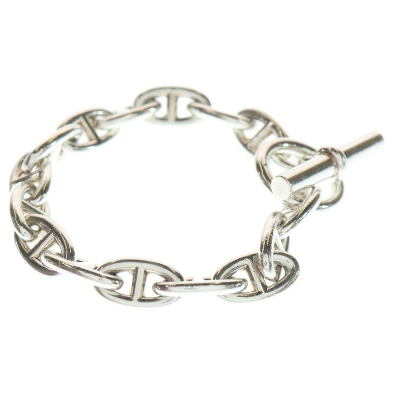 Hermes Chaine D'ancre GM 15link Chaine D'ancre GM Bracelet Silver