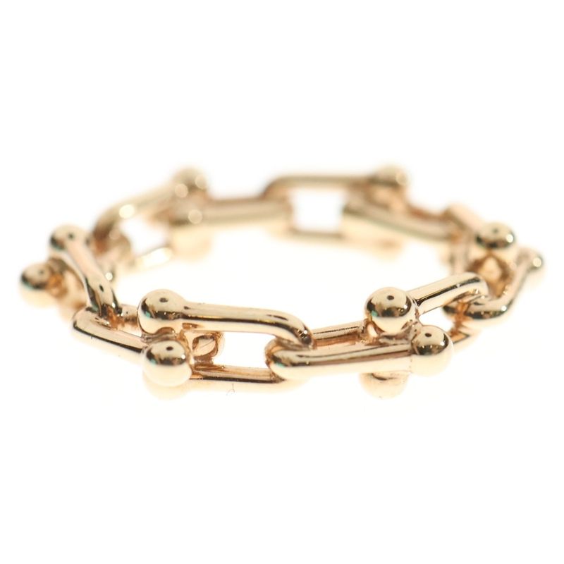 Tiffany & Co Hardware Micro Ring Au750pg Pink Gold Ring Jewelry