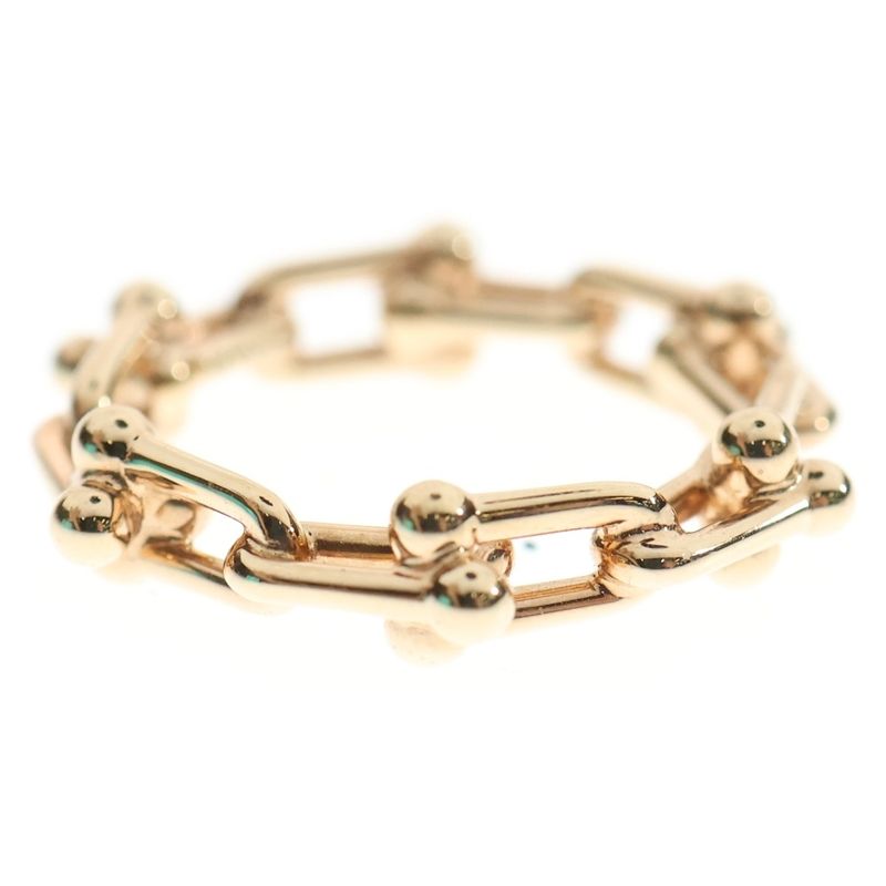 Tiffany & Co Hardware Micro Ring Au750pg Pink Gold Ring Jewelry