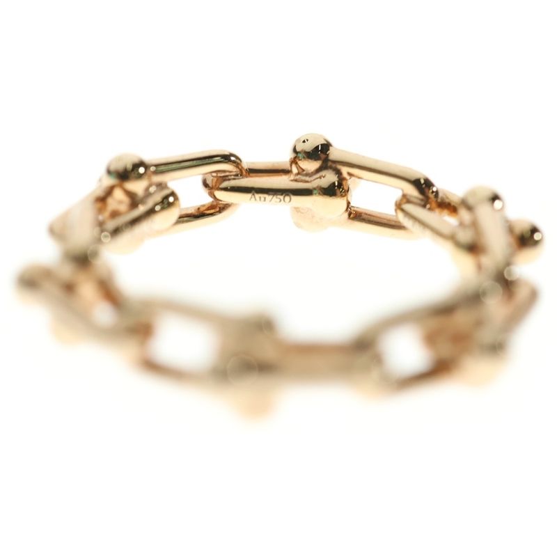 Tiffany & Co Hardware Micro Ring Au750pg Pink Gold Ring Jewelry