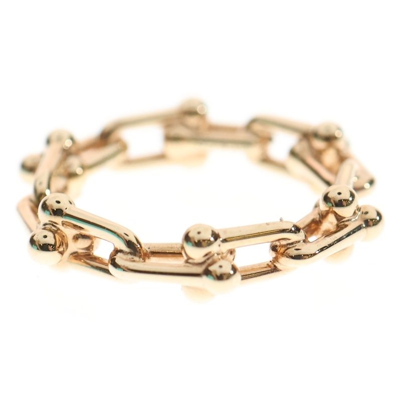 Tiffany & Co Hardware Micro Ring Au750pg Pink Gold Ring Jewelry