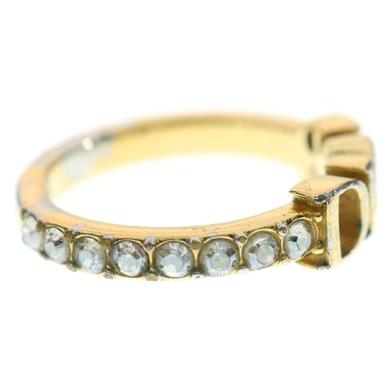 DIOR Dio(r)evoution Ring With Logo Stone Ring Women's Gold R1009dvocy_d301