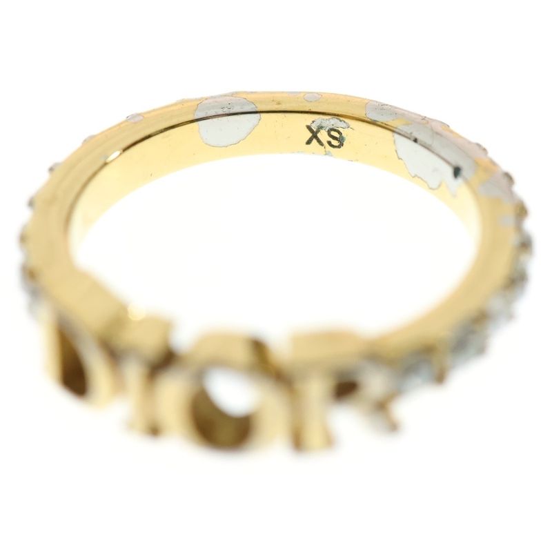 DIOR Dio(r)evoution Ring With Logo Stone Ring Women's Gold R1009dvocy_d301